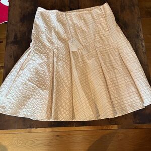 Brand new Made in Italy 100% cotton Gunex striped skirt - size 14